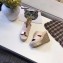 Hermes Patent Leather Platform 4cm Wedge Heel 11cm Studded Espadrille Sandals Beige