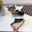 Hermes Patent Leather Platform 4cm Wedge Heel 11cm Studded Espadrille Sandals Black