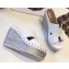 Hermes Patent Leather Platform 4cm Wedge Heel 11cm Studded Espadrille Sandals White