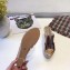Hermes Patent Leather Platform 4cm Wedge Heel 11cm Studded Espadrille Sandals Gold