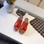 Hermes Patent Leather Platform 4cm Wedge Heel 11cm Studded Espadrille Sandals Orange
