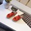 Hermes Patent Leather Platform 4cm Wedge Heel 11cm Studded Espadrille Sandals Orange