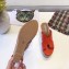 Hermes Patent Leather Platform 4cm Wedge Heel 11cm Studded Espadrille Sandals Orange