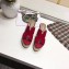 Hermes Patent Leather Platform 4cm Wedge Heel 11cm Studded Espadrille Sandals Red