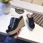 Hermes Calfskin Platform 4cm Wedge Heel 11cm Studded Espadrille Sandals Black
