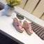 Hermes Calfskin Platform 4cm Wedge Heel 11cm Studded Espadrille Sandals Pink