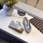 Hermes Calfskin Platform 4cm Wedge Heel 11cm Studded Espadrille Sandals Silver