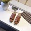 Hermes Calfskin Platform 4cm Wedge Heel 11cm Studded Espadrille Sandals Brown
