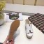 Hermes Croco Pattern Platform 4cm Wedge Heel 11cm Studded Espadrille Sandals White