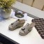 Hermes Croco Pattern Platform 4cm Wedge Heel 11cm Studded Espadrille Sandals Beige