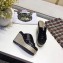 Hermes Croco Pattern Platform 4cm Wedge Heel 11cm Studded Espadrille Sandals Black