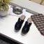 Hermes Croco Pattern Platform 4cm Wedge Heel 11cm Studded Espadrille Sandals Black
