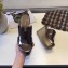 Hermes Patent Leather Platform 4cm Wedge Heel 11cm Studded Espadrille Sandals Silver Gray