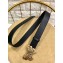 Gucci Width 4cm Leather Belt Black with Butterfly Buckle