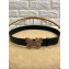 Gucci Width 4cm Leather Belt Black with Butterfly Buckle