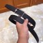 Hermes Width 3.2cm Oscar Buckle Reversible Leather Belt Black/Silver