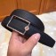 Hermes Width 3.2cm Oscar Buckle Reversible Leather Belt Black/Silver