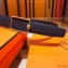 Hermes Width 3.2cm Oscar Buckle Reversible Leather Belt Black/Gold