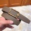 Hermes Width 3.2cm Oscar Buckle Reversible Leather Belt Camel/Gold