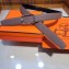 Hermes Width 3.2cm Oscar Buckle Reversible Leather Belt Camel/Silver