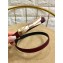 Dior Width 1.5cm Bow Buckle Belt Burgundy