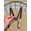 Dior Width 1.5cm Bow Buckle Belt Burgundy