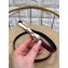 Dior Width 1.5cm Bow Buckle Belt Burgundy