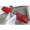 Versace Width 3cm Palazzo Belt With Medusa Buckle Red/Silver