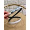 Dior Width 1.5cm Bow Buckle Belt White