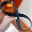 Saint Laurent Width 3cm Logo Leather Belt Black