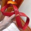 Saint Laurent Width 3cm Logo Leather Belt Red