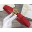 Versace Width 3cm Palazzo Belt With Medusa Buckle Red/Gold