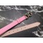Dolce & Gabbana Width 2.5cm Dauphine Calfskin Belt Pink with Gold Crystals Logo