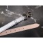 Dolce & Gabbana Width 2.5cm Dauphine Calfskin Belt Silver with Silver Logo