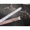 Dolce & Gabbana Width 2.5cm Dauphine Calfskin Belt Silver with Silver Logo