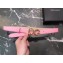 Dolce & Gabbana Width 2.5cm Dauphine Calfskin Belt Pink with Gold Logo