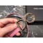 Dolce & Gabbana Width 2.5cm Dauphine Calfskin Belt Pink with Silver Logo