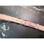 Dolce & Gabbana Width 2.5cm Dauphine Calfskin Belt Pink with Silver Logo