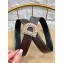 Dior Width 3cm Crystal D Buckle Belt Coffee