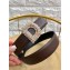 Dior Width 3cm Crystal D Buckle Belt Coffee
