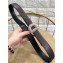 Dior Width 3cm Crystal D Buckle Belt Coffee
