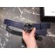 Gucci Width 3.5cm Leather Belt Navy Blue with Crystal Dionysus Buckle