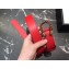 Gucci Width 3/3.5cm Leather Belt Red with Red Crystal Dionysus Buckle