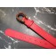 Gucci Width 3/3.5cm Leather Belt Red with Red Crystal Dionysus Buckle