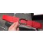 Gucci Width 3/3.5cm Leather Belt Red with White Crystal Dionysus Buckle