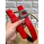 Dior Width 3cm Crystal D Buckle Belt Red