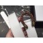 Gucci Width 3/3.5cm Leather Belt White with Red Crystal Dionysus Buckle