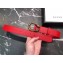 Gucci Width 3/3.5cm Leather Belt Red with Dionysus Buckle