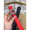 Dior Width 3cm Crystal D Buckle Belt Red