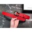 Gucci Width 3/3.5cm Leather Belt Red with Dionysus Stud Buckle